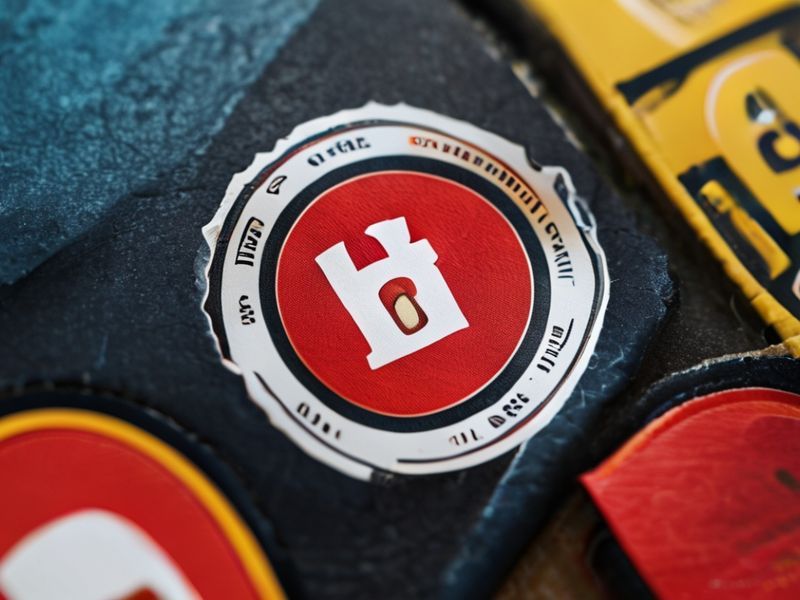 高端定制防伪标签特写